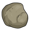 This is a very curious rock. It is rumored to be hollow and contain crystals. Show it to Bree the Fox and she may give you something for it. game item