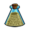 Increase Battle Damage +10 for 20 steps. The items to craft this are found in January. item picture