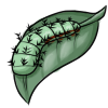 Gather together some Caterpillars to make a Green Chrysalis. <br><br>Or, eat as a snack in Explore. game item