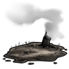 Somone or something scorched the earth here. Use this to craft something. game item